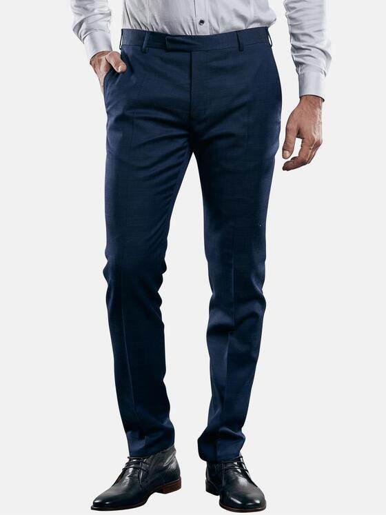emilio adani Herren Voll elastische Business-Hose Blau 29023