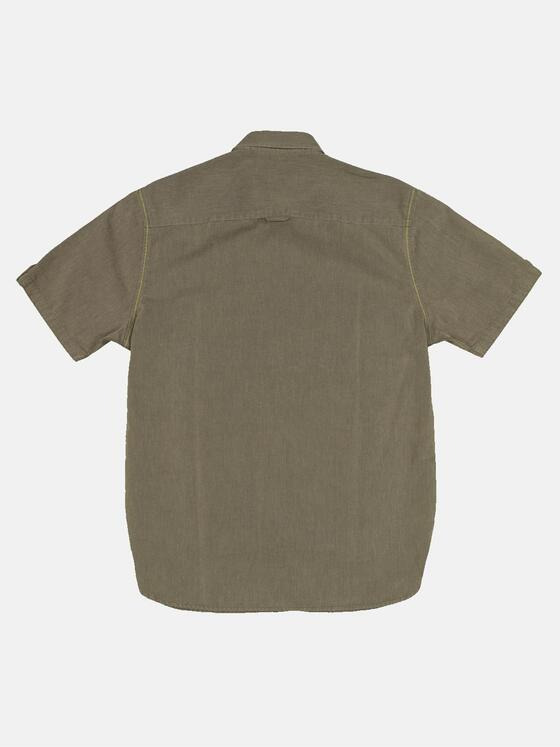engbers Herren Kurzarm-Hemd uni Khaki 33438