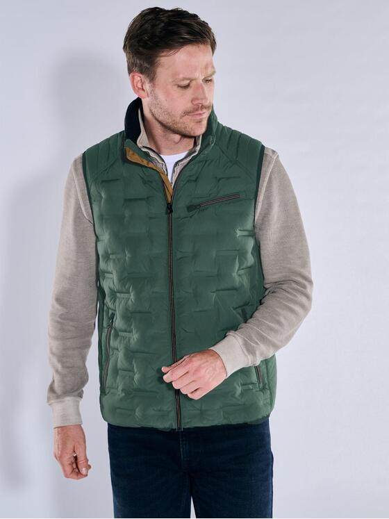 engbers Herren Steppweste regular Grün 37175