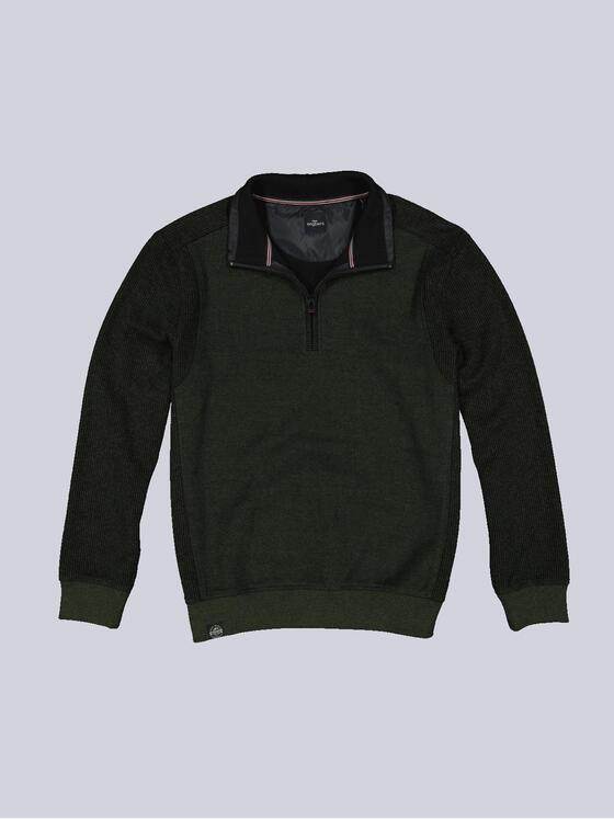 engbers Herren Sweatshirt mit Stehkragen Grün 35638