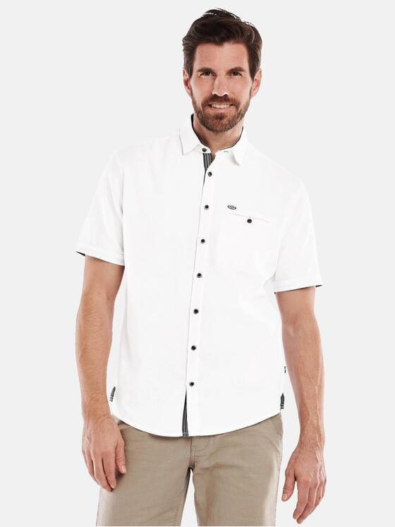 engbers Herren Kurzarm-Hemd uni Weiß 35141
