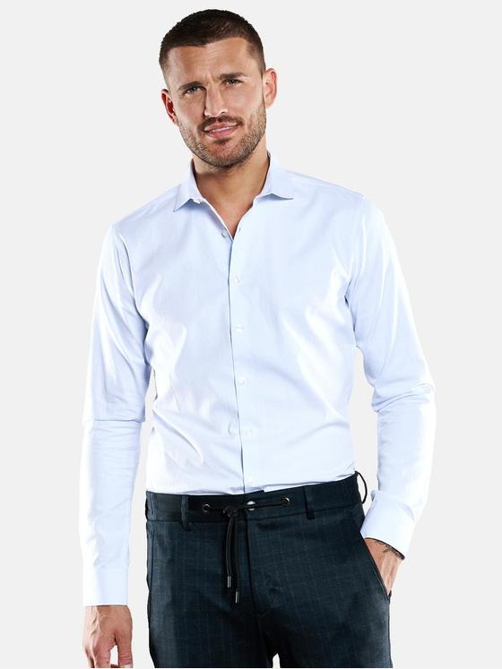 emilio adani Herren Langarm-Hemd "My Favorite" Blau 32948