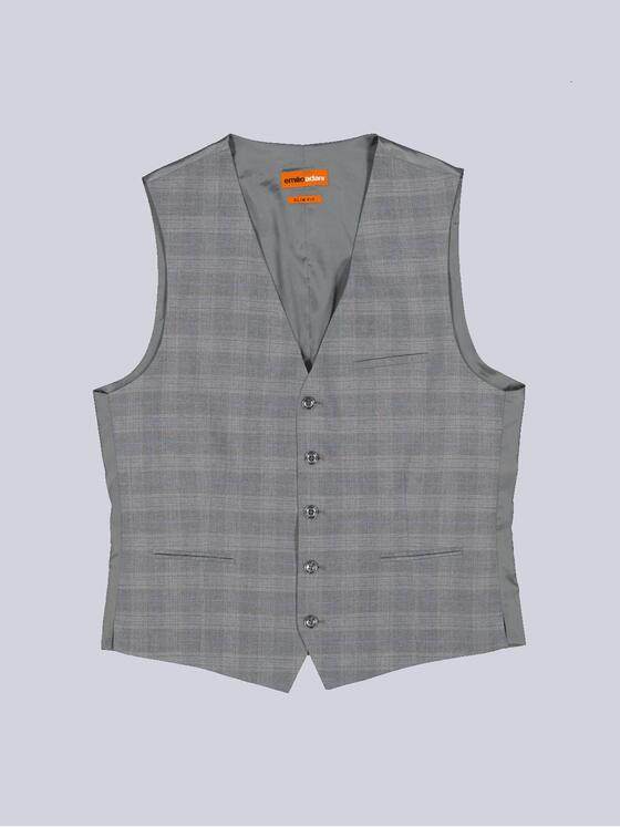 emilio adani Herren Sakko-Weste slim fit Grau 36387