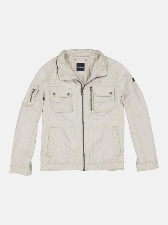 engbers Herren Baumwoll-Jacke regular Weiß 34440