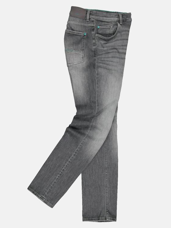ENGBERS GERMANY Herren Super-Stretch-Jeans regular Silbergrau 34631
