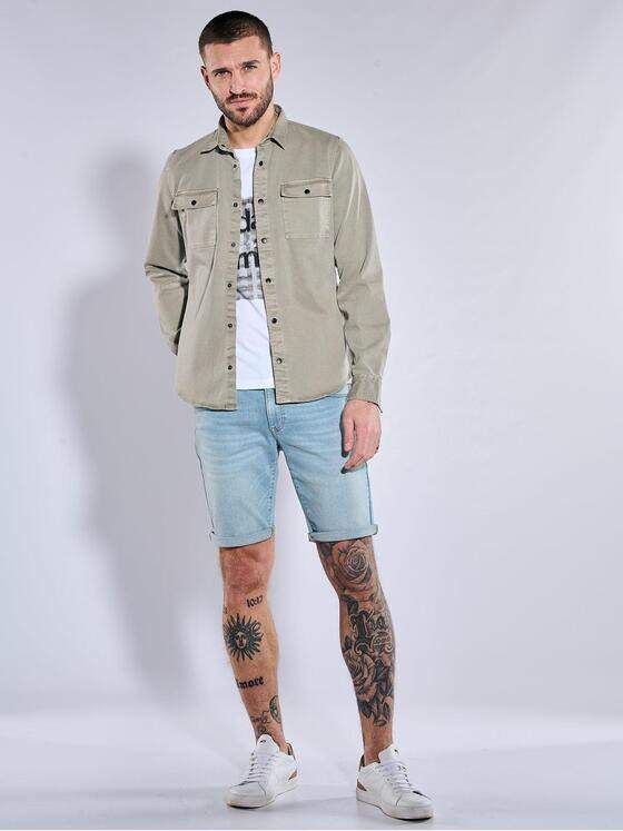 emilio adani Herren Langarm-Hemd slim fit Beige 36996