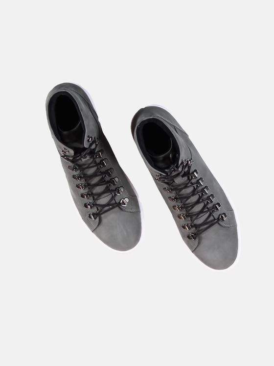 emilio adani Herren High-Sneaker in Nubuk-Qualität Grau 30443