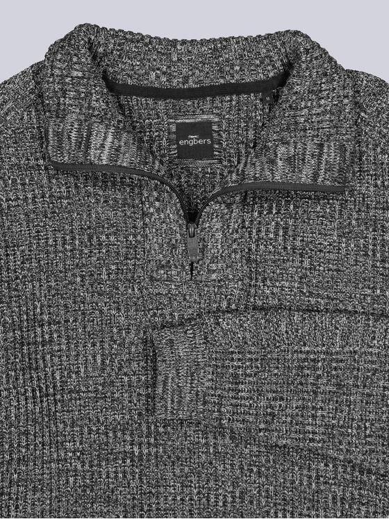 engbers Herren Pullover Polokragen Braunbeige 39576