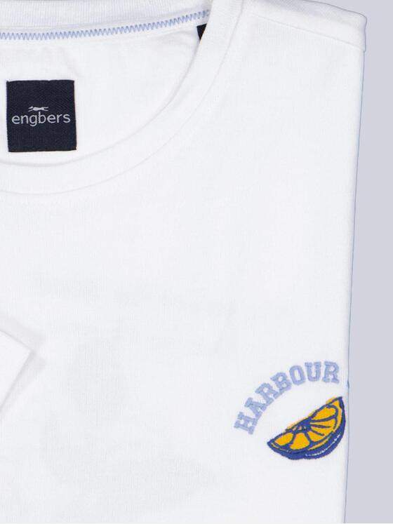engbers Herren T-Shirt mit Rückenprint Reinweiss 40726