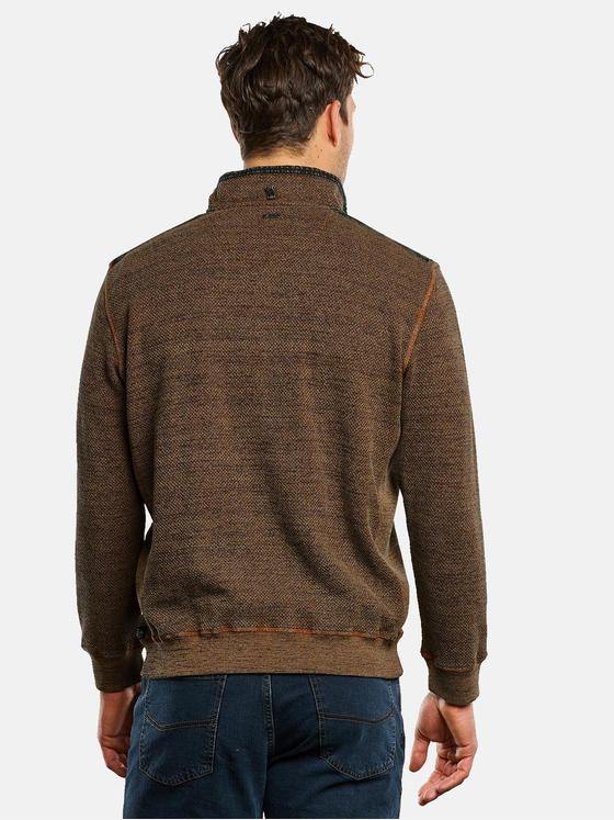 engbers Herren Sweatshirt mit Stehkragen Mandarinorange 33740