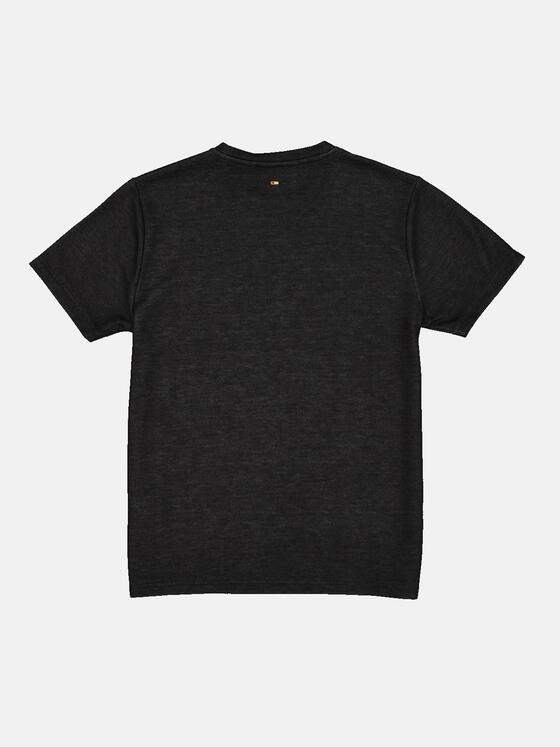 emilio adani Herren T-Shirt uni Schwarz 34489