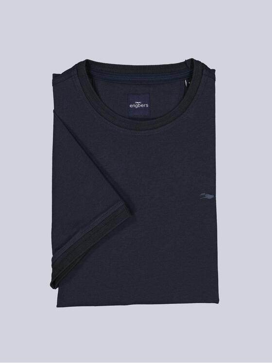 engbers Herren T-Shirt uni Saphirblau 38643