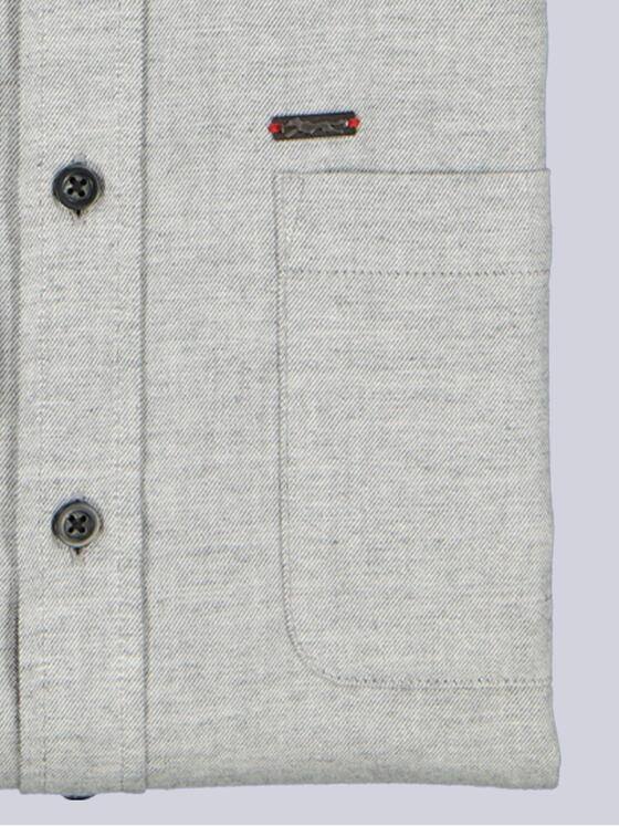 engbers Herren Lnagarm-Hemd uni Silbergrau 39322