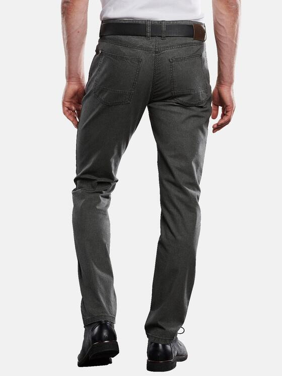 engbers Herren Hose mit Minimalmuster Grau 31867