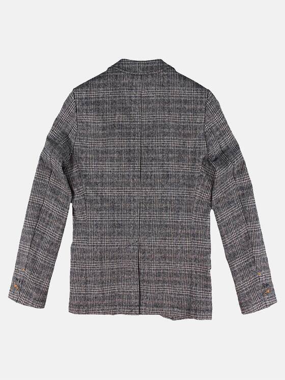 emilio adani Herren Modisch kariertes Sakko Slim Fit Braun 29979