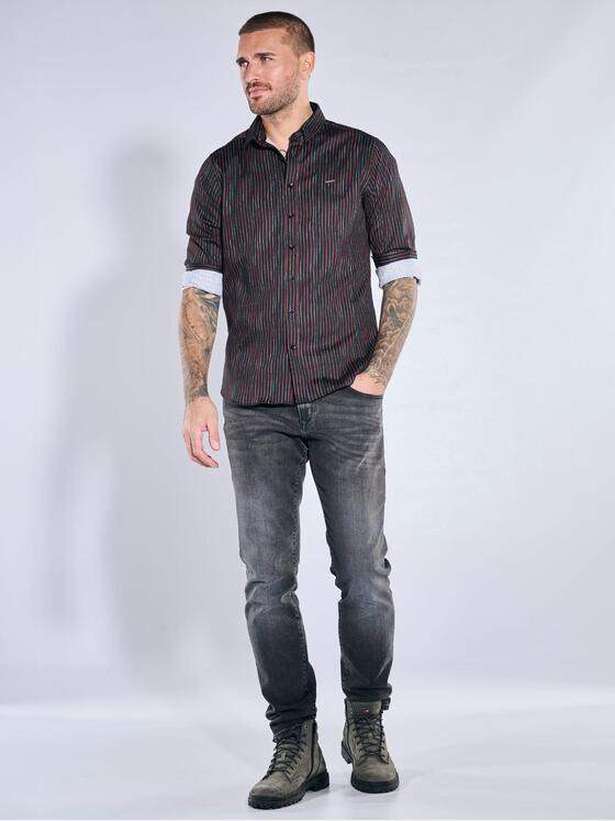 emilio adani Herren Hemd gemustert Rot 39925