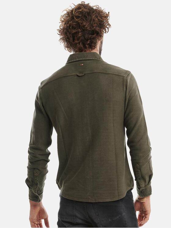 emilio adani Herren Innovatives Langarmhemd Grün 30888