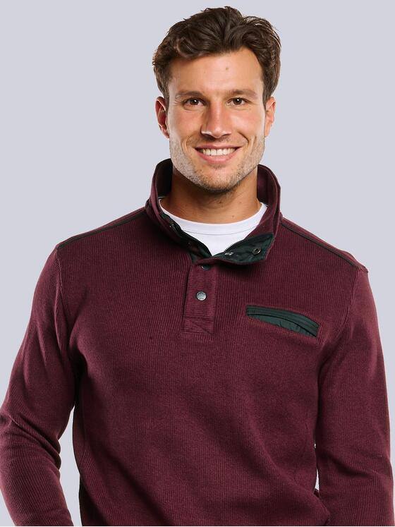 engbers Herren Sweatshirt Stehbund Bordeaux 33750
