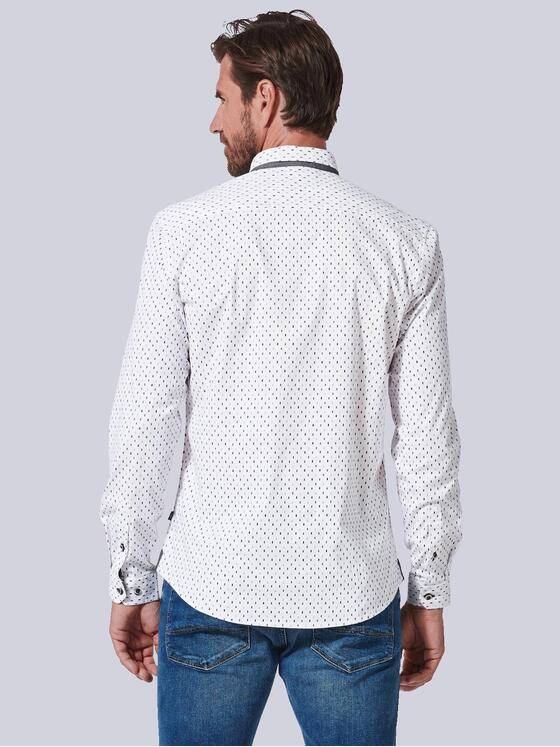 engbers Herren Langarm-Hemd gemustert Beige 35330