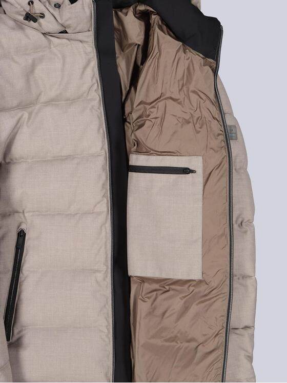 ENGBERS GERMANY Herren Jacke mit Funktionsdetails und innovativer Steppung Beige 39359