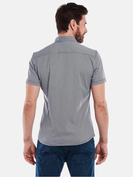engbers Herren Kurzarm-Hemd slim fit Schwarz 35080