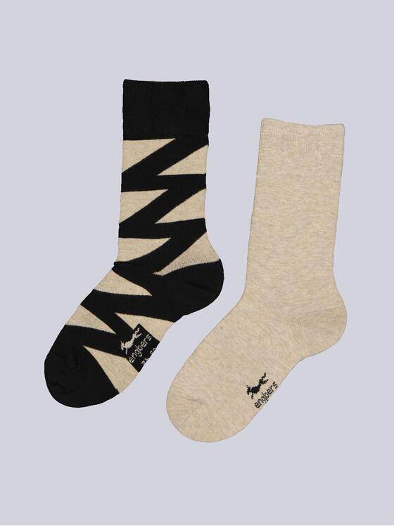 engbers Herren Socke im 2er-Set Beige 35983