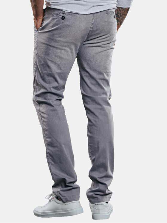 emilio adani Herren Chino im Jeans-Look aus leichter Baumwolle Grau 29630