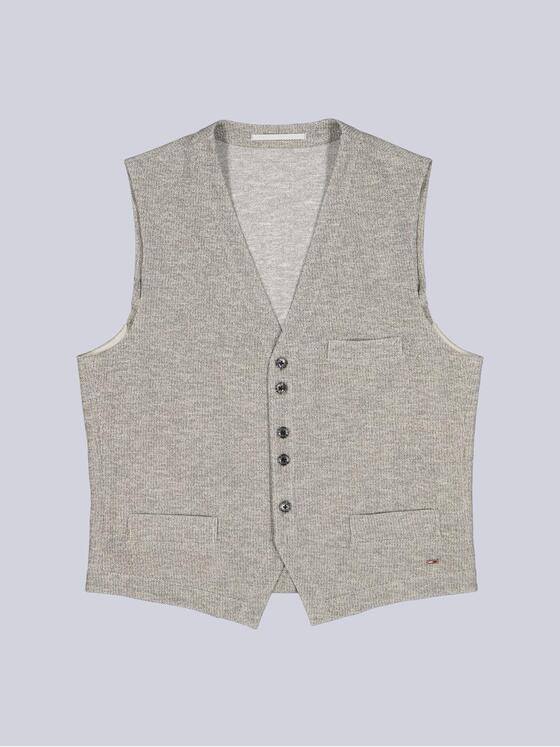 emilio adani Herren Sakko-Weste slim fit Beige 38236