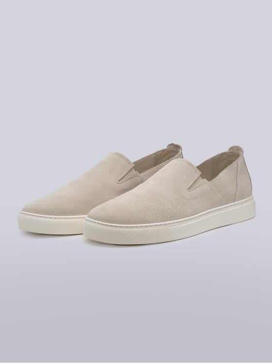 emilio adani Herren Loafer aus Verlours-Leder Beige 38474