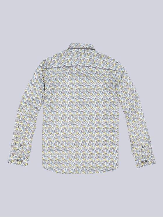 engbers Herren Langarm-Hemd aus nachhaltiger Baumwolle Limonengelb 34088