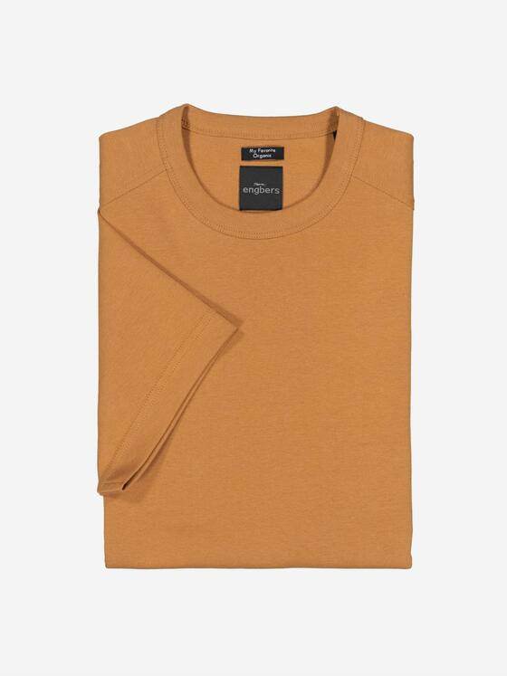 engbers Herren Basic-Shirt "My Favorite" organic Cognac 37781