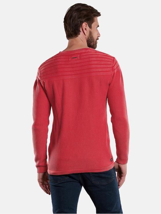 engbers Herren Pullover strukturiert Rot 34134