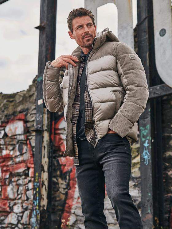 engbers Herren Jacke mit abnehmbarer Kapuze Beige 33536