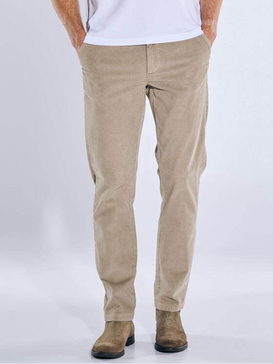 emilio adani Herren Chino Hose aus Cord Dunkelbraun 39344
