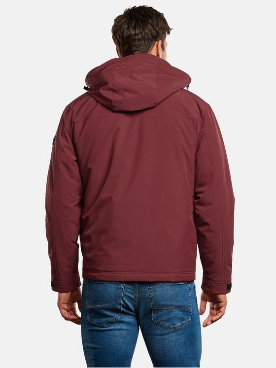 engbers Herren Jacke mit abnehmbarer Kapuze Bordeaux 33560