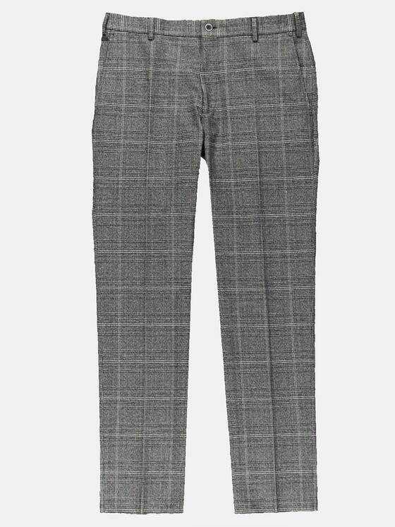 emilio adani Herren Hose kariert Grau 31890