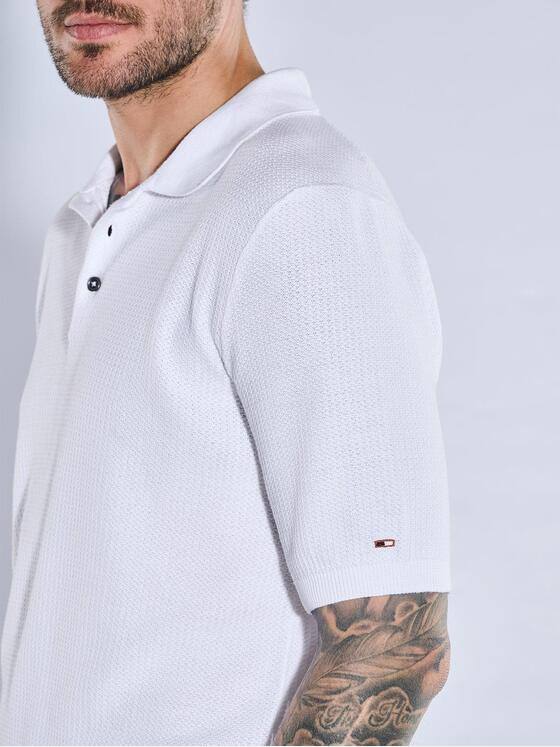 Herren Strick Polo-Shirt 38955