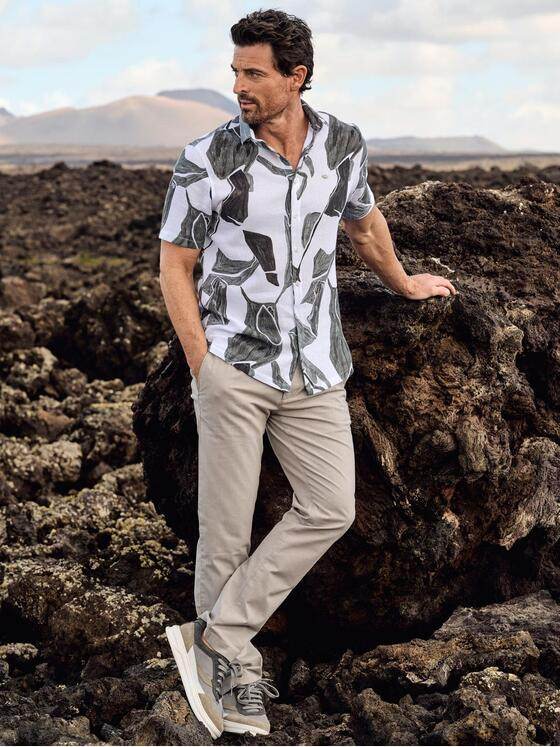 engbers Herren Hemd kurzarm Grau 40550