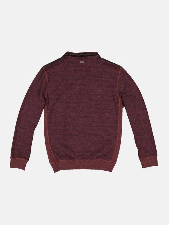 engbers Herren Sweatshirt mit Stehkragen Dunkelrot 33741