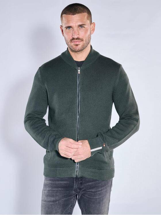 emilio adani Herren Cardigan Dunkelgruen 39983