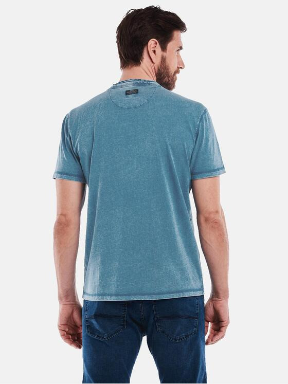 engbers Herren Henley-Shirt uni Türkis 35063