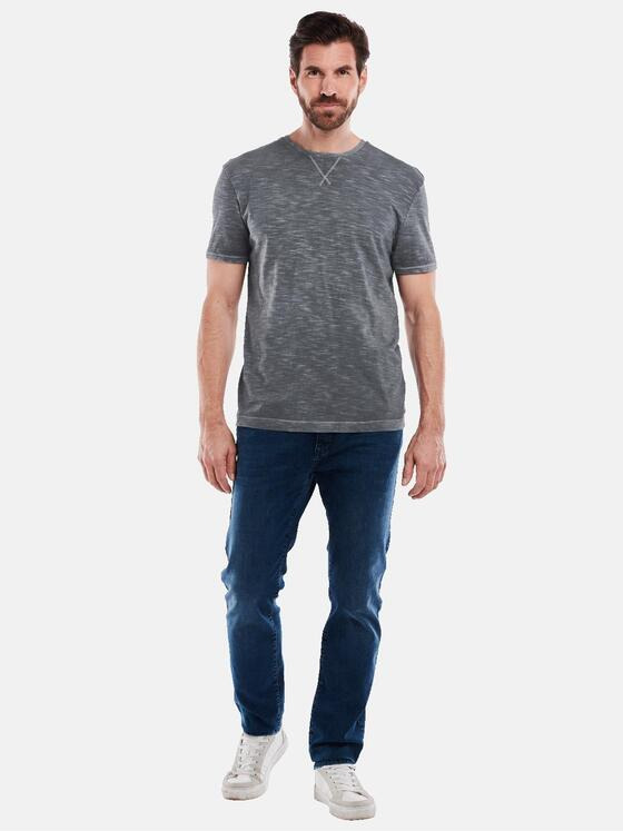 engbers Herren T-Shirt meliert Blau 35127