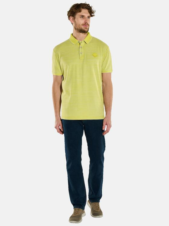 engbers Herren Polo-Shirt gemustert Safrangelb 36186