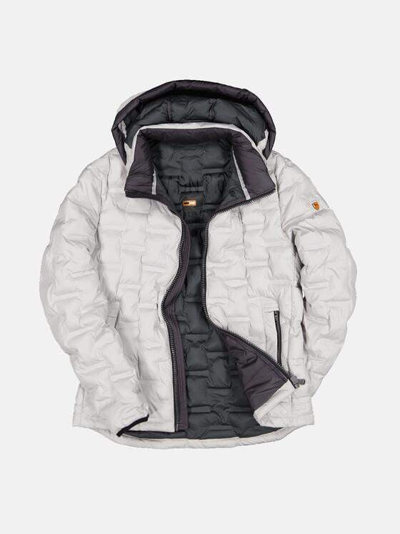 emilio adani Herren Steppjacke mit Kapuze Beige 33282