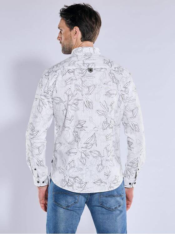 engbers Herren Langarm-Hemd gemustert Hellgruen 38487