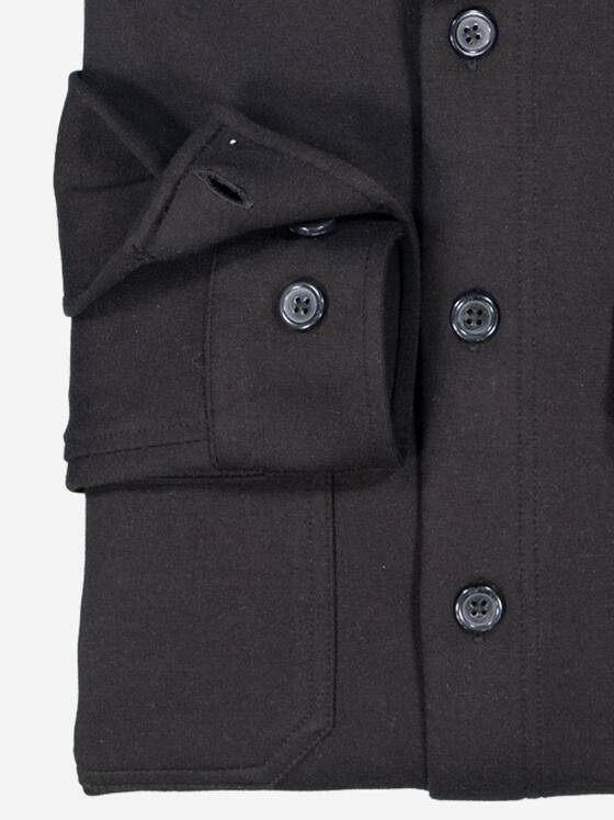 engbers Herren Overshirt slim fit Schwarz 37658