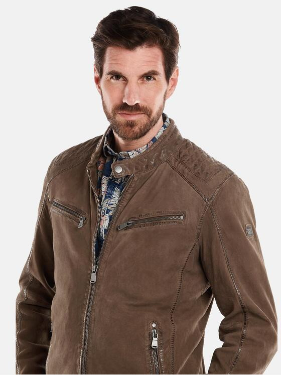 engbers Herren Lederjacke regular Braun 34441
