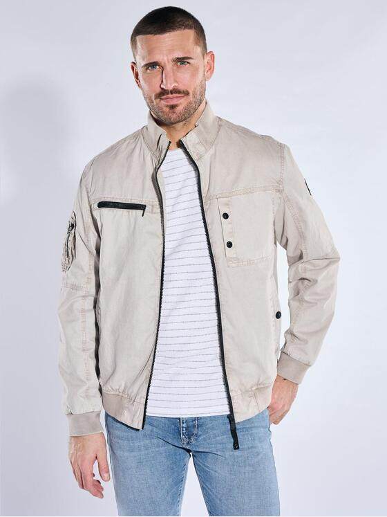 emilio adani Herren Modische Baumwolljacke Beige 40276