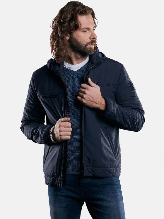 emilio adani Herren Sportive wetterfeste Steppjacke Blau 29042
