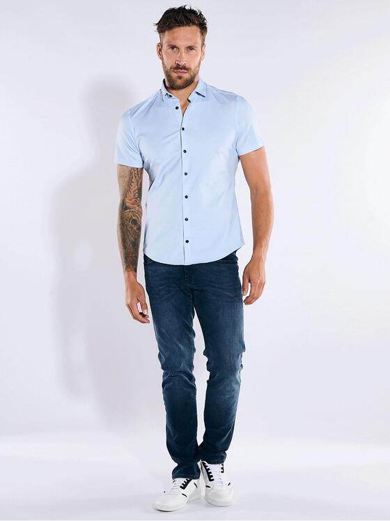 emilio adani Herren Funktionshemd aus Jersey Blau 38799